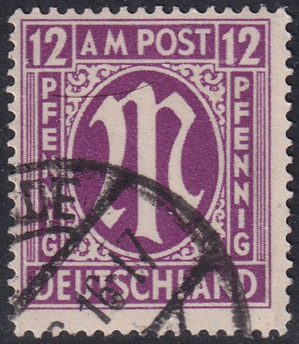 Germany 1945 Sc 3N8b AMG used Hettler expertized