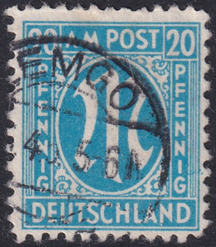 Germany 1945 Sc 3N11 AMG used "[..]emgo" cancel