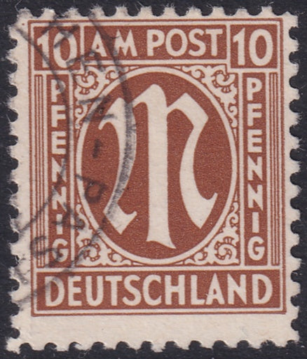 Germany 1945 Sc 3N7a AMG used Hettler expertized