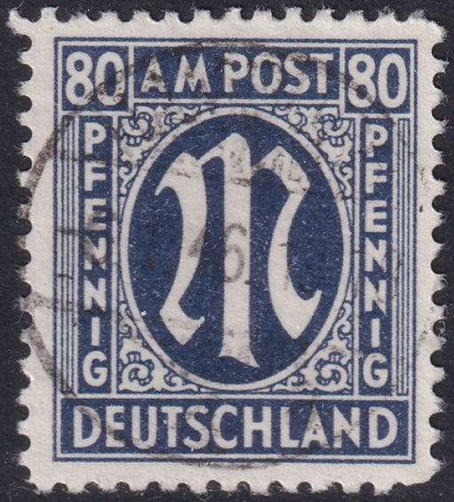Germany 1945 Sc 3N19 AMG used fake cancel