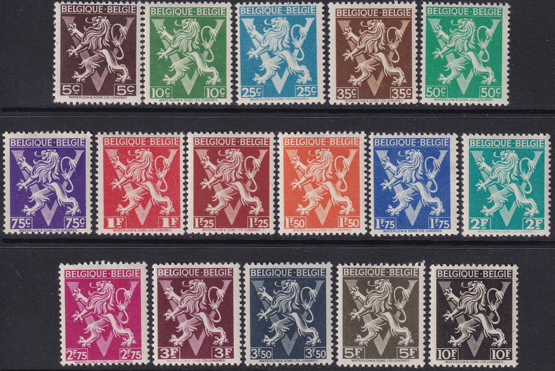 Belgium 1944 Sc 322-37 set MH*