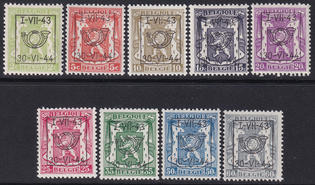 Belgium 1944 COB PRE502-10 precancel set MNH**