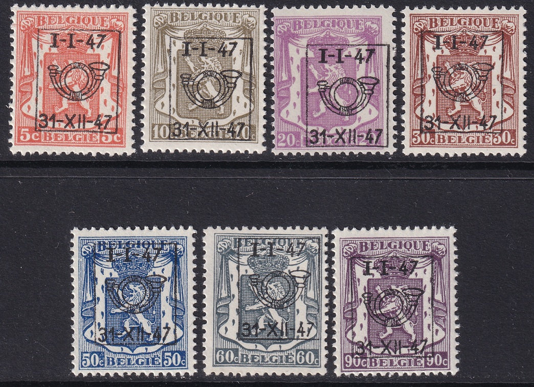 Belgium 1947 COB PRE560-6 precancel set MNH**