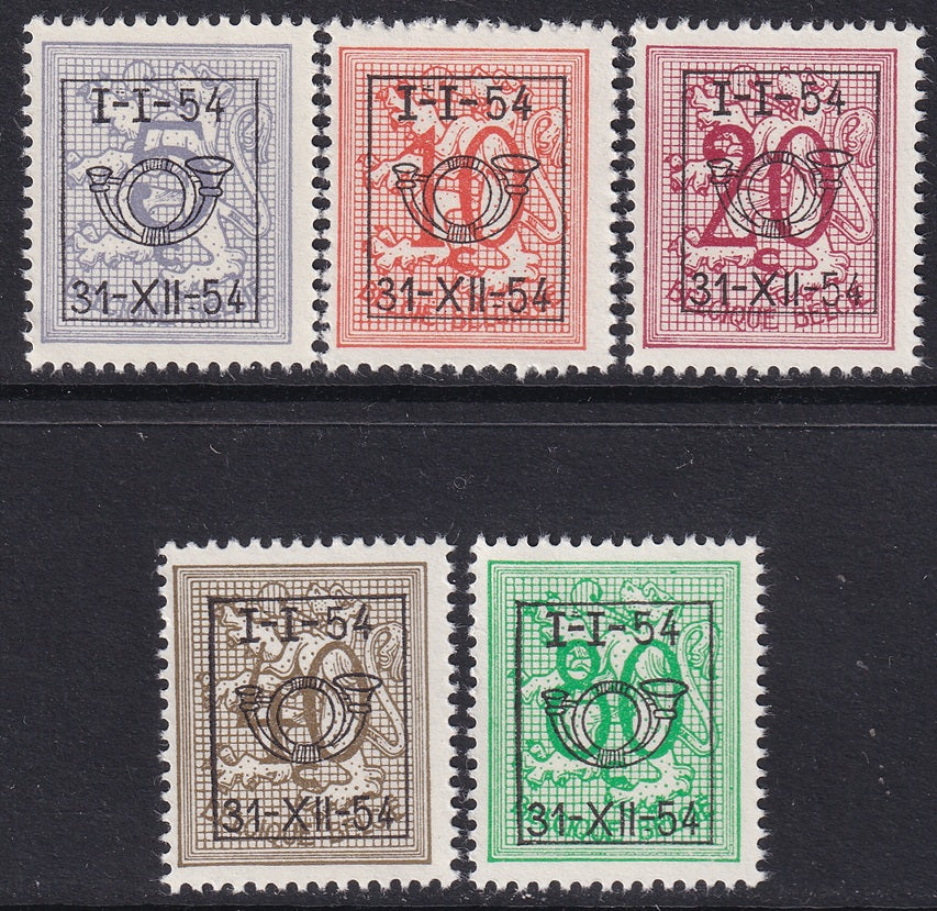 Belgium 1954 COB PRE640-4 precancel set MNH**