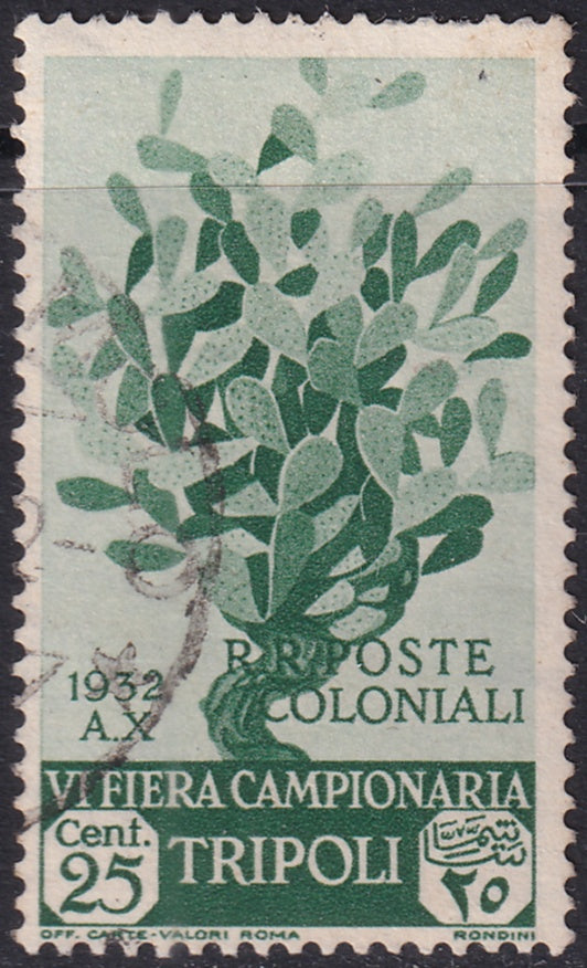 Libya 1932 Sc B40 used some gum remaining