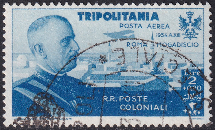 Tripolitania 1934 Sc CB6 air post used