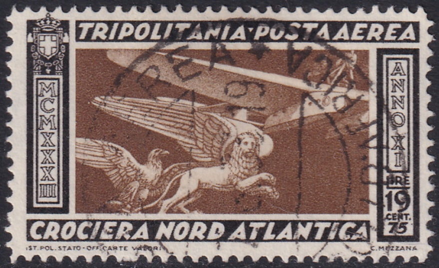 Tripolitania 1933 Sc C27 air post used