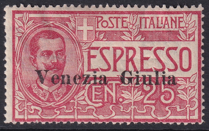 Austria 1918 Sc NE1 Italian occupation express MH*