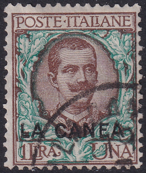 Italian Offices Crete 1906 Sc 12 used "La Canea" cancel
