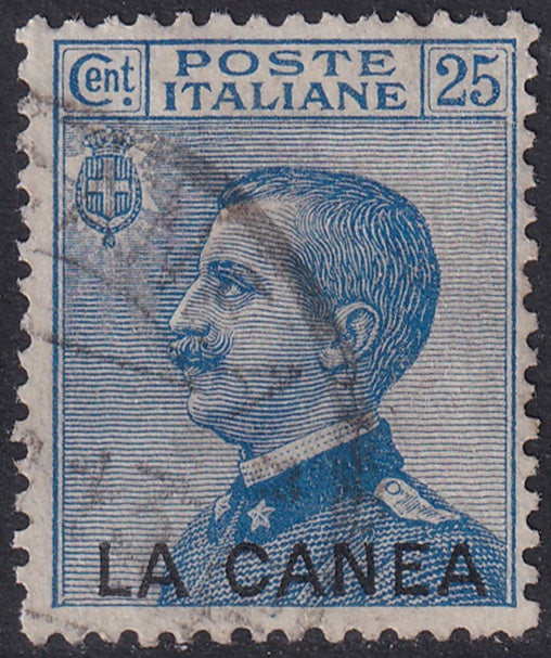 Italian Offices Crete 1907 Sc 16 used "La Canea" cancel