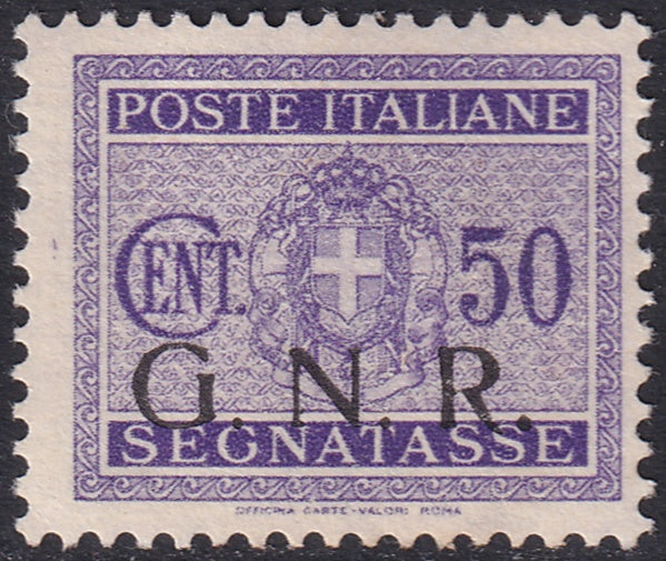 Italian Social Republic 1944 Sc GNJ7 postage due MH*