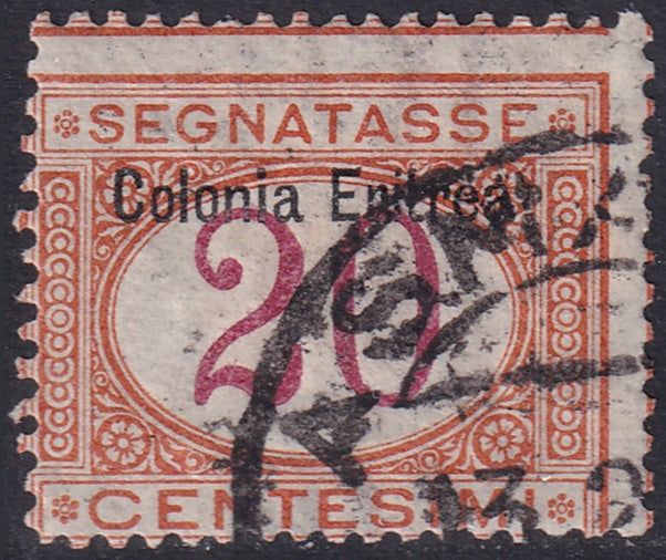 Eritrea 1903 Sc J3 postage due used "Asmara" cancel