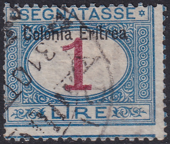 Eritrea 1903 Sc J8 postage due used heavy hinging