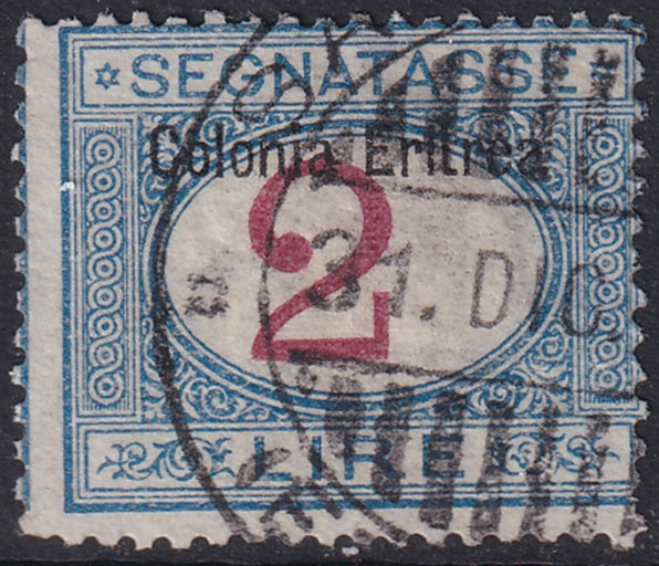 Eritrea 1903 Sc J9 postage due used heavy hinging