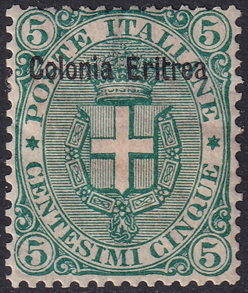 Eritrea 1892 Sc 3 MH* heavy hinging disturbed gum