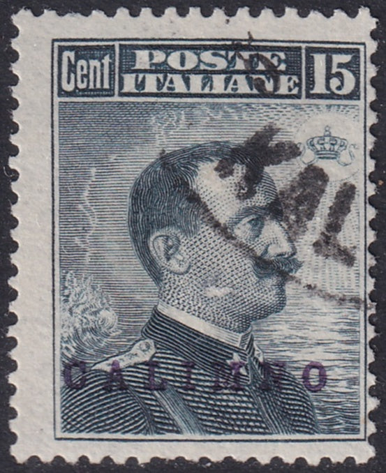 Italy Aegean Calino 1912 Sc 9 used "Kalimno" cancel small surface scuff