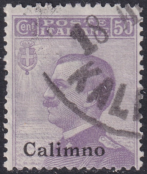 Italy Aegean Calino 1912 Sc 8 used "Kalimno" cancel