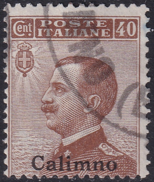 Italy Aegean Calino 1912 Sc 7 used "Kalimno" cancel