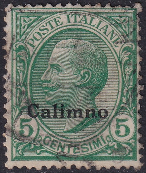 Italy Aegean Calino 1912 Sc 2 used some rough perfs