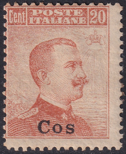 Italy Aegean Coo 1917 Sc 10 MH* heavy hinging