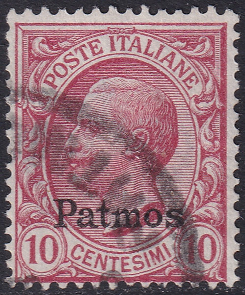 Italy Aegean Patmo 1912 Sc 3 used "Patmos" cancel