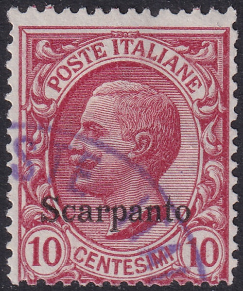 Italy Aegean Scarpanto 1912 Sc 3 used