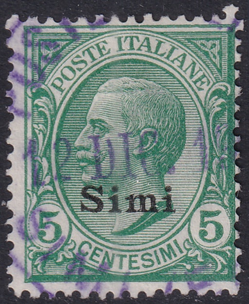 Italy Aegean Simi 1912 Sc 2 used "Simi" cancel