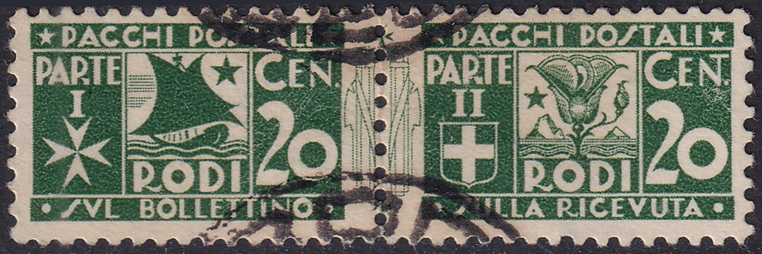 Italy Aegean Rhodes 1934 Sc Q3 parcel post used