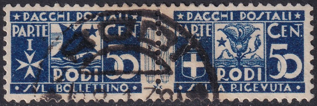 Italy Aegean Rhodes 1934 Sc Q5 parcel post used