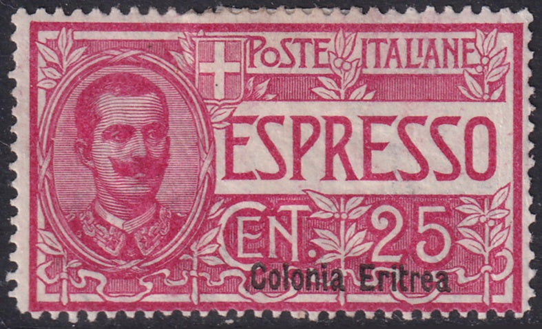 Eritrea 1907 Sc E1 express MH* heavy hinging