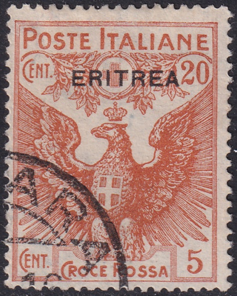 Eritrea 1916 Sc B3 used "Asmara" cancel