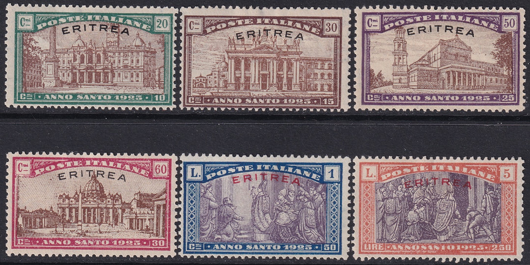 Eritrea 1925 Sc B5-10 set MH* all with heavy hinging