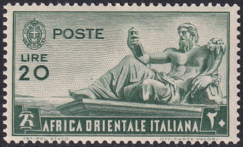 Italian East Africa 1938 Sc 20 MH* hinge thin