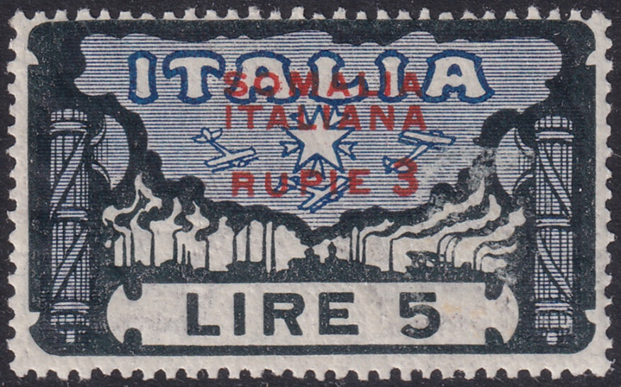 Somalia 1923 Sc 60 MLH* gum crazing
