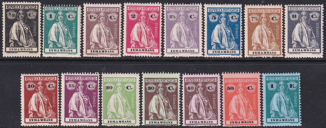 Inhambane 1914 Sc 73-87 partial set MLH*