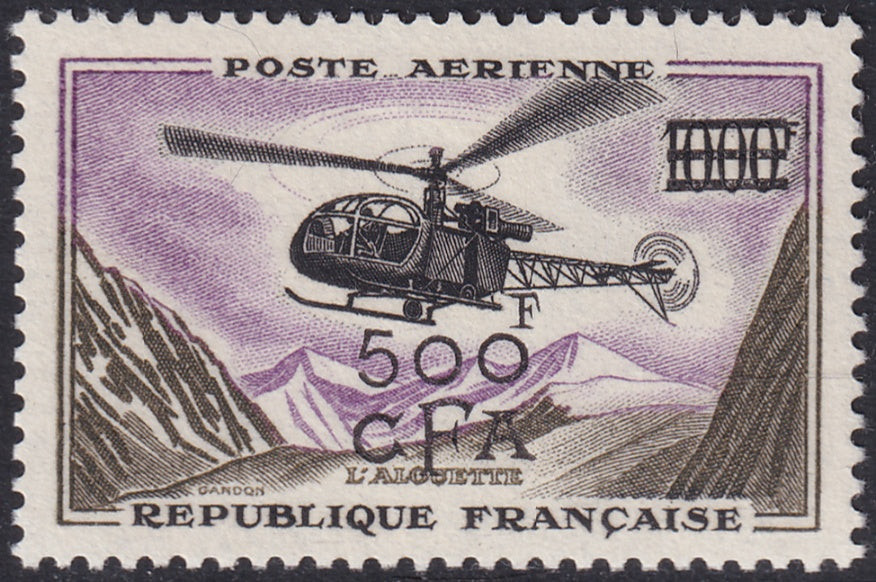 Reunion 1957 Sc C47 air post MLH*