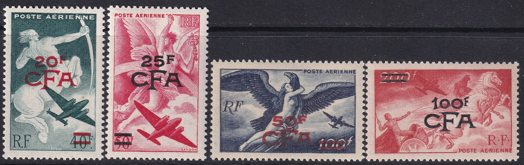 Reunion 1949 Sc C35-8 air post set MLH*