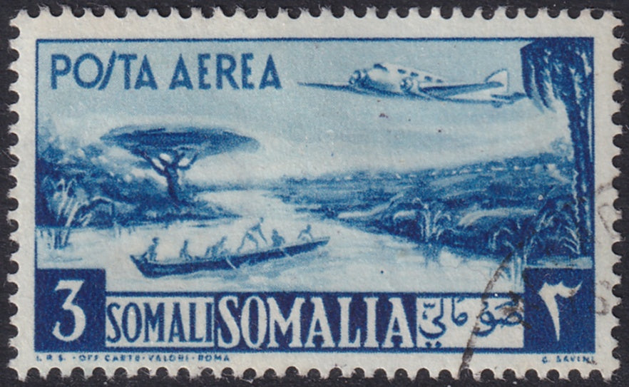 Somalia 1950 Sc C25 air post used gum remaining