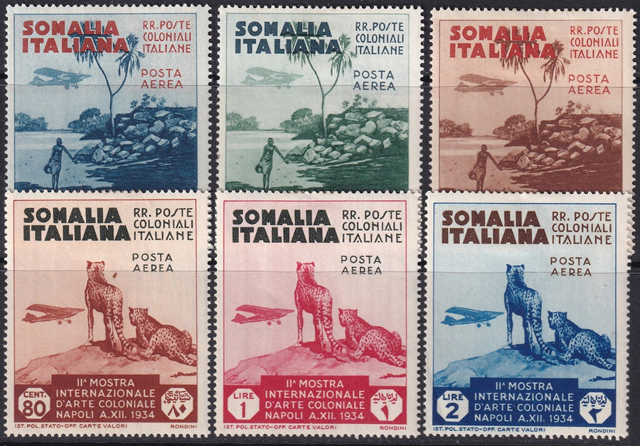 Somalia 1934 Sc C1-6 air post set MH*