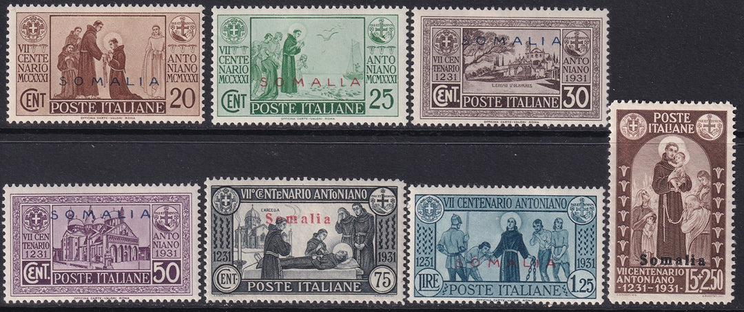 Somalia 1931 Sc 129-35 set MH*