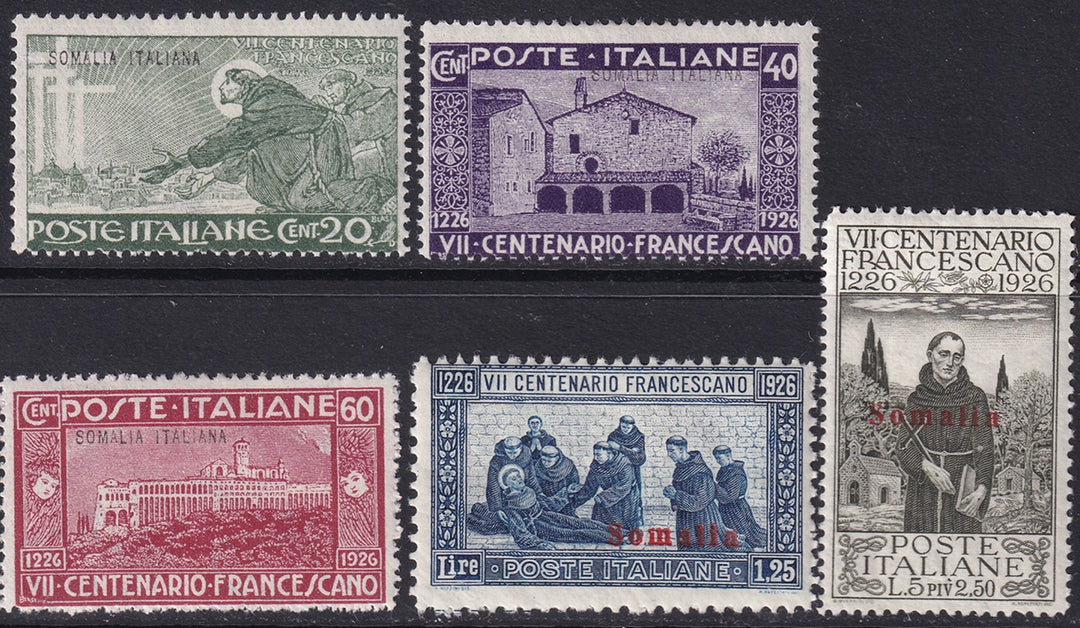 Somalia 1926 Sc 78-82 set MH*
