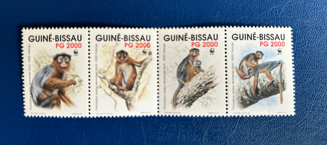 Guinea Bissau - 1993 - Nature Preservation (fauna) - MNH** folded on perf