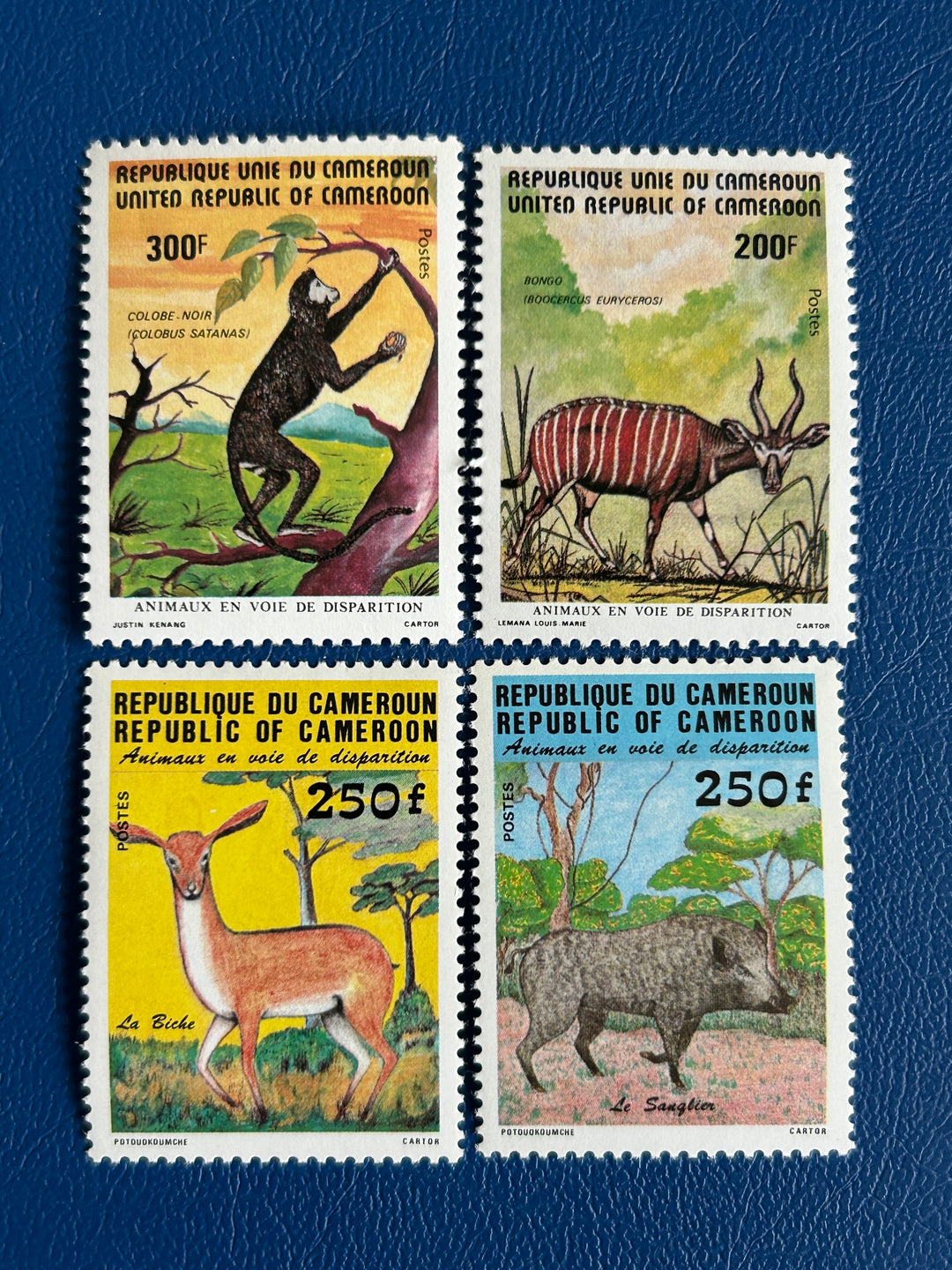 Cameroon - 1982/84 - Endangered Species (Fauna) - MNH**