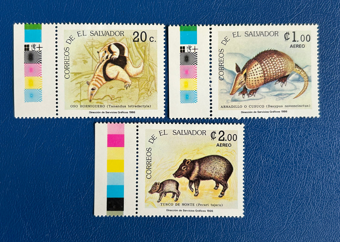 El Salvador - 1986 - Mammals (fauna) partial - MNH**