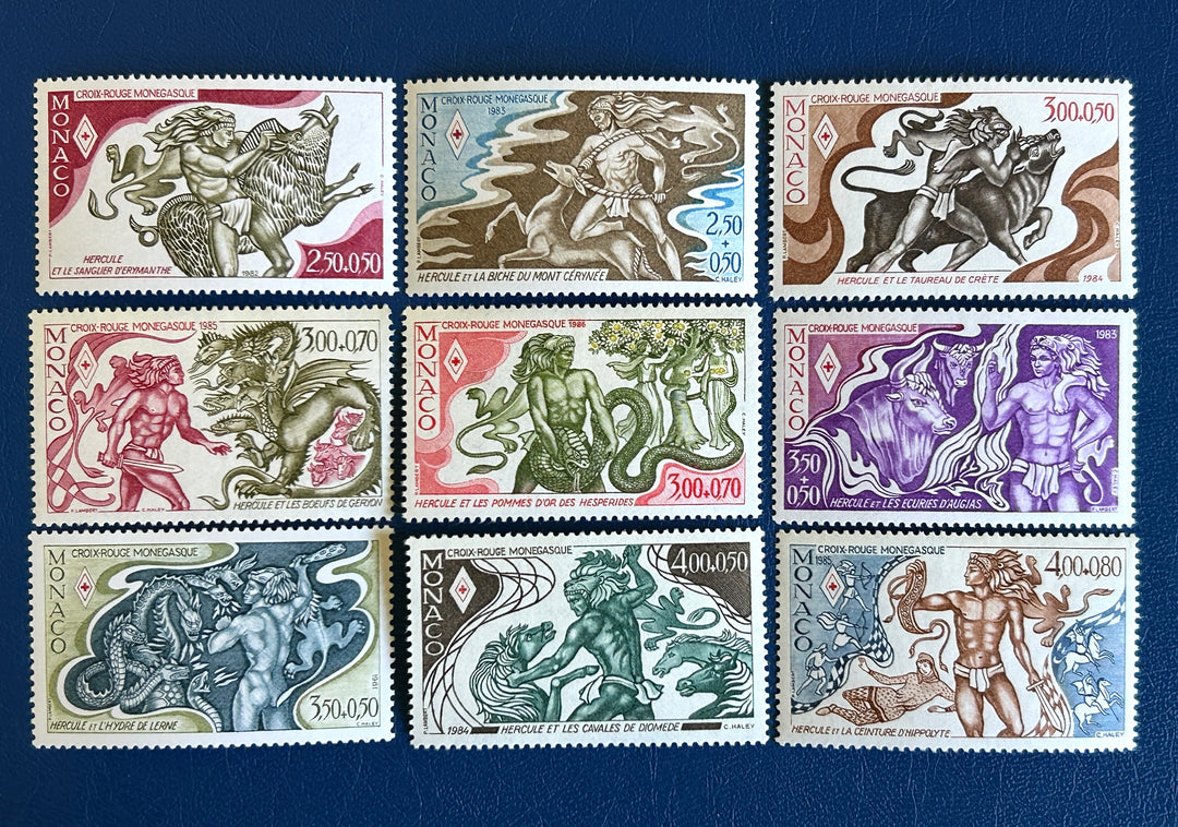 Monaco - 1981-85 - Red Cross: Works of Hercules (Partial) - MNH**