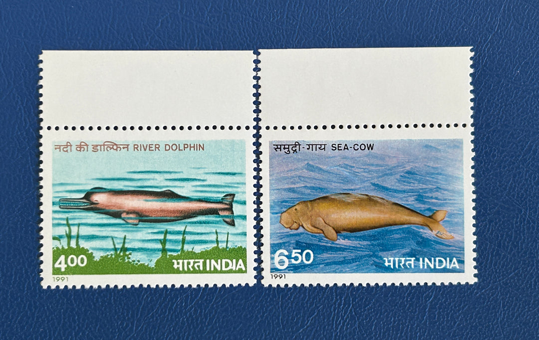 India - 1991 - River Dolphin & Manatee (fauna) - MNH**