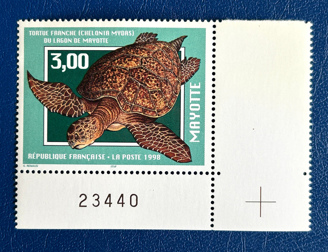 Mayotte - 1998 - Lagoon of Mayotte: Sea Turtle  (fauna) - MNH**