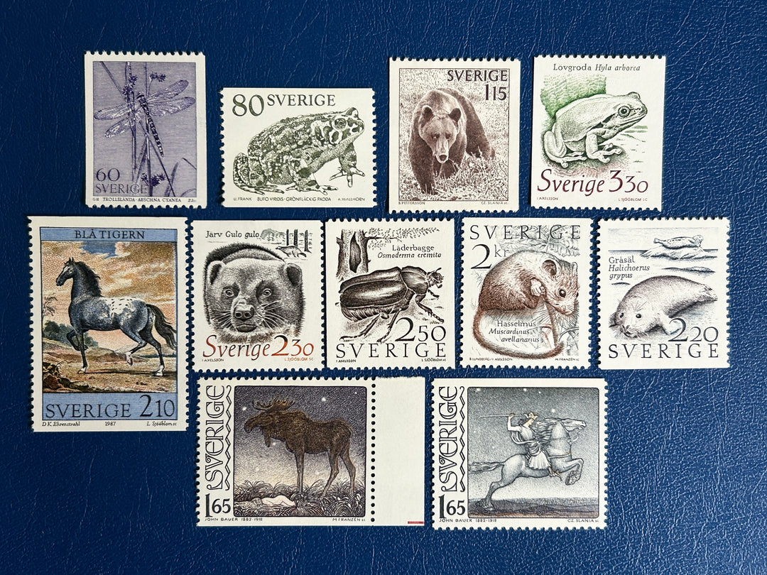 Sweden- 1970/80s - Animal Mix - MNH** (fauna)