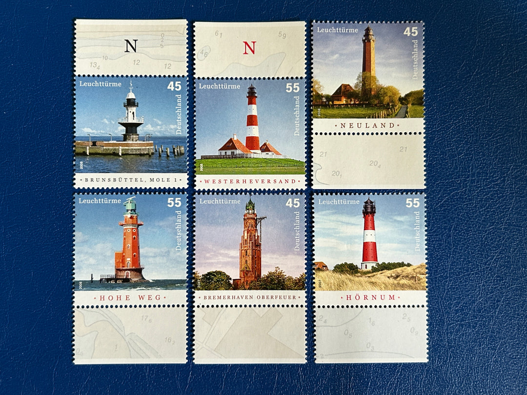 Germany 2005-7 Lighthouses MNH**