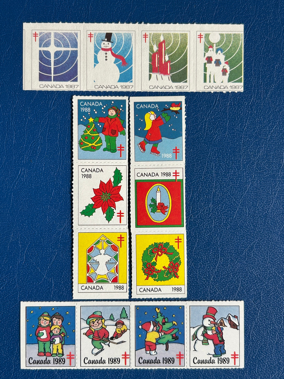 Canada - 1987-1989- Christmas Seals for Tuberculosis MNH**
